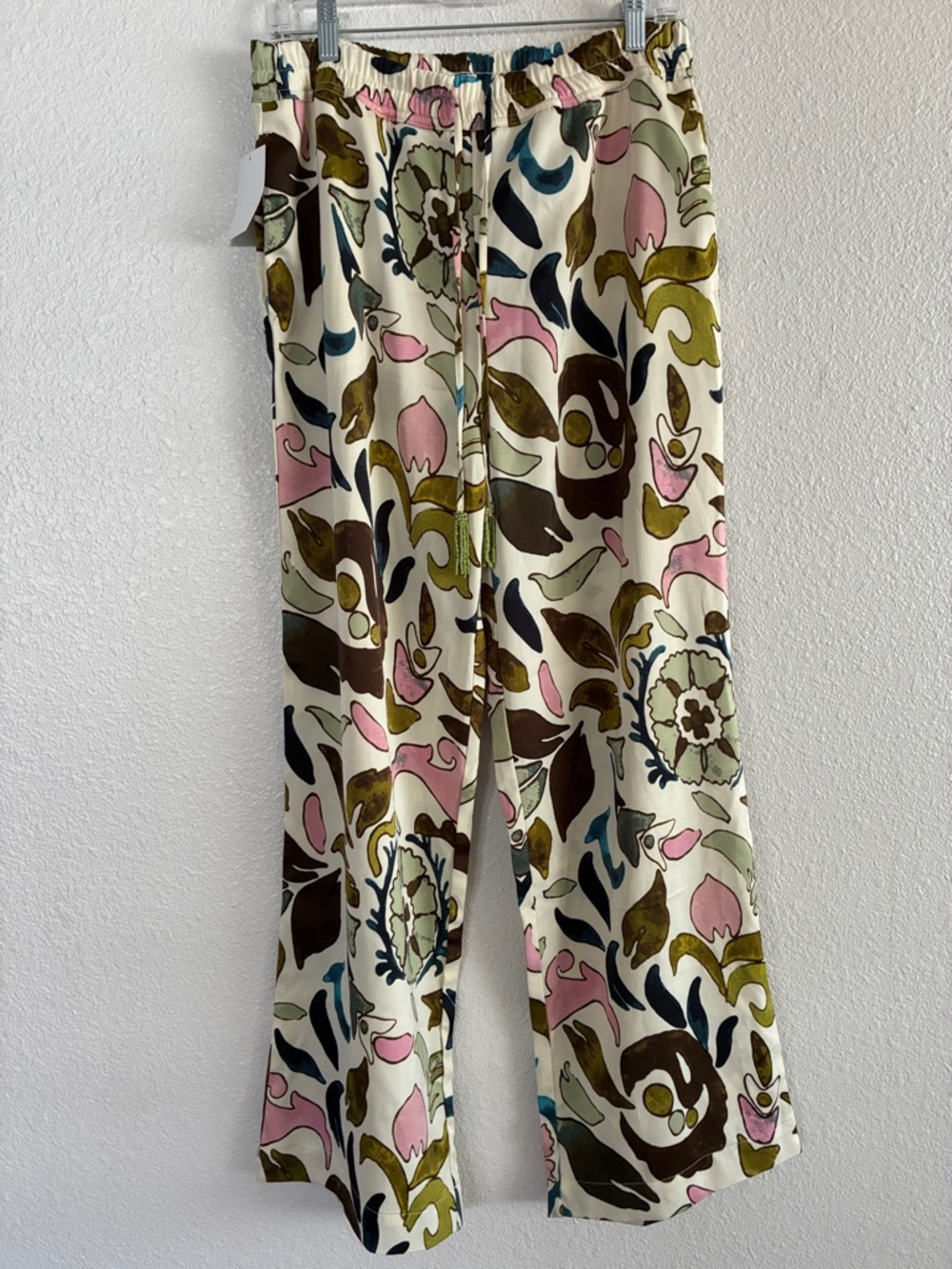Joie Women’s Printed Wide-Leg Pants - Cream Floral Pattern